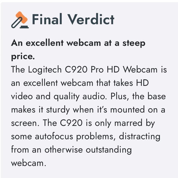 Logitech C920 Pro HD Webcam 1080p - Picture 13 of 16
